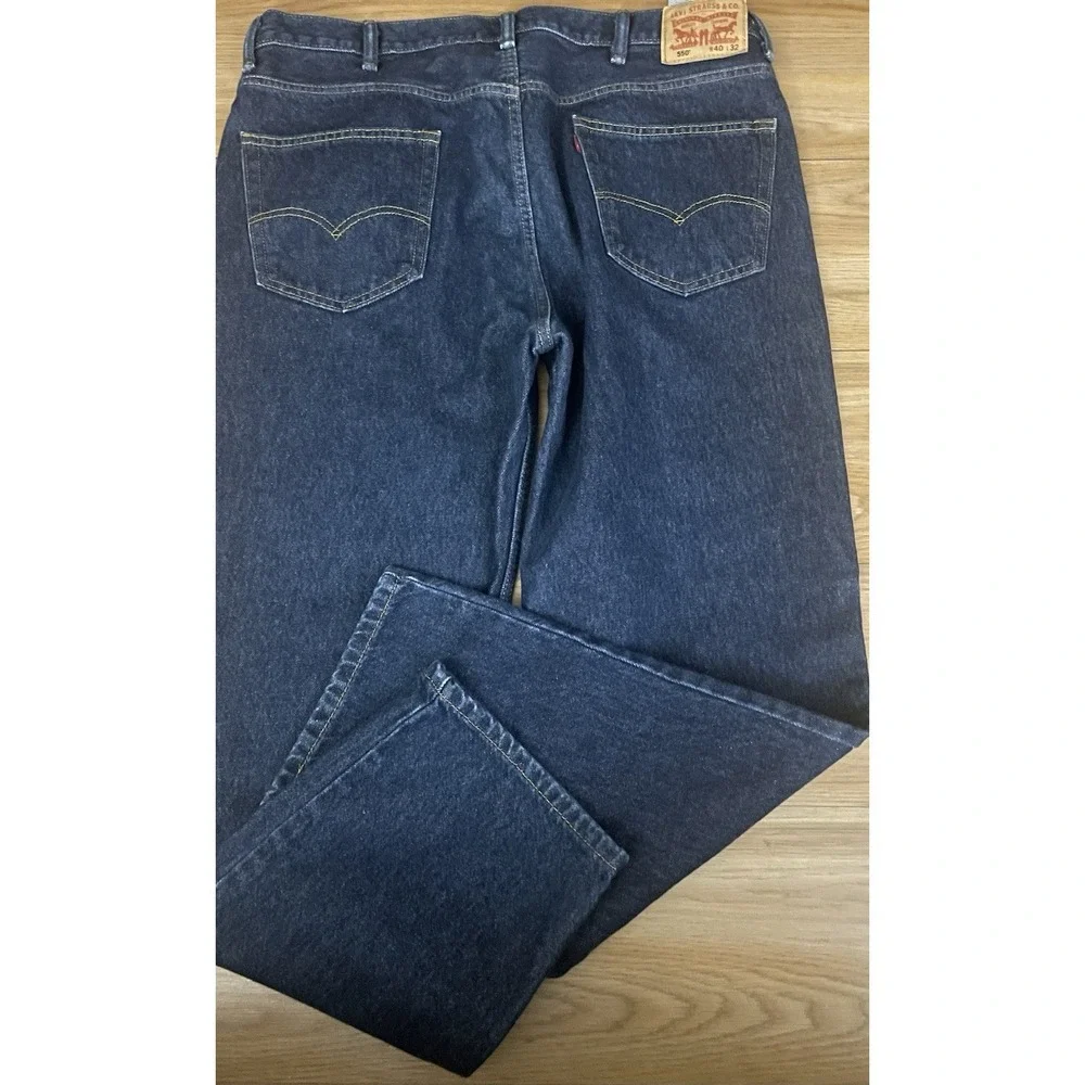 Levi's 550 Men's Relaxed Fit Jeans 40x32 Blue Stonewash Denim NWOT's